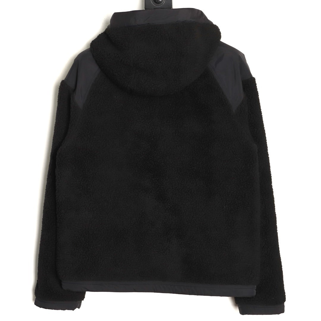 Alberni Reversible Fleece Bomber Black