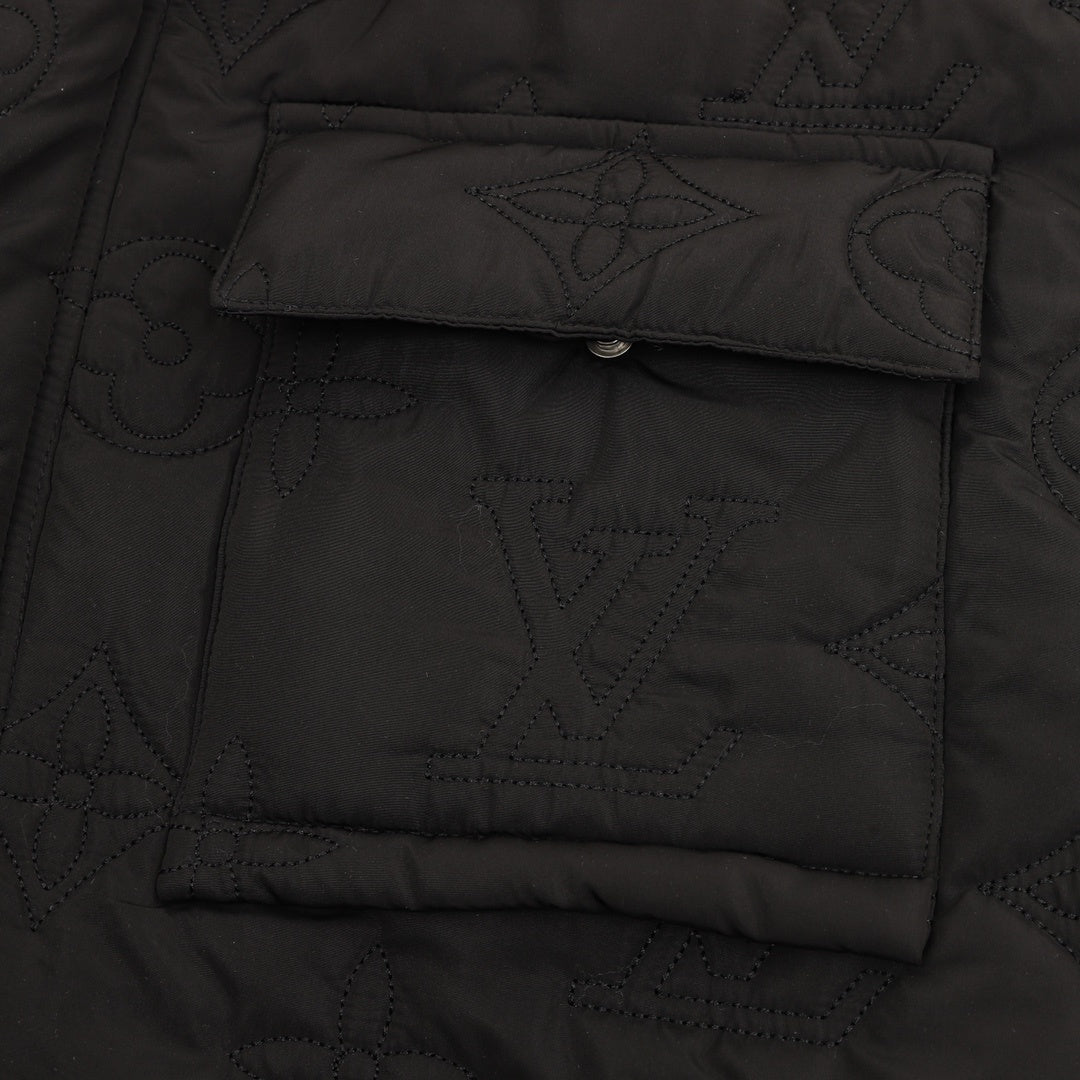 Monogram Padded Light Blouson Black