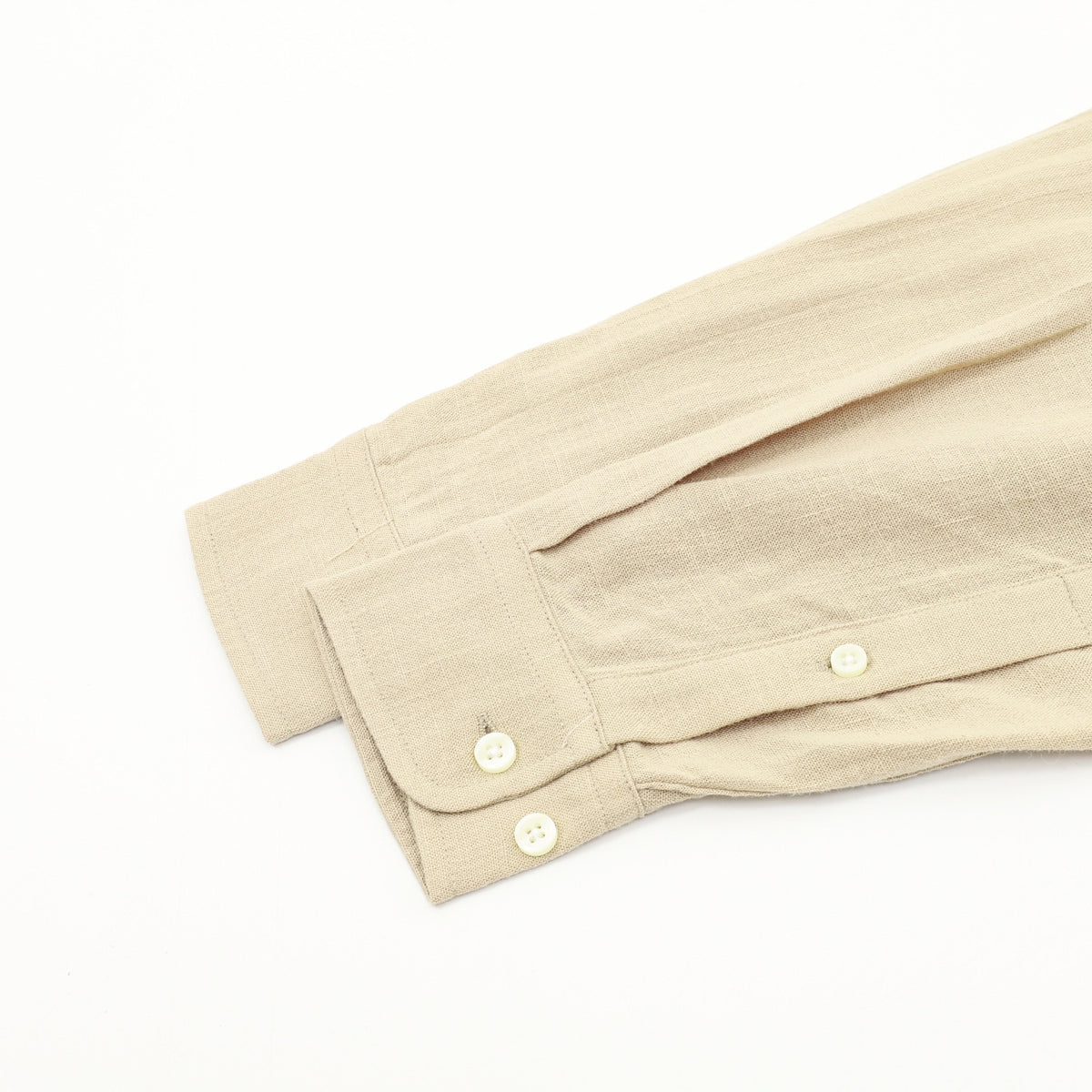Linen Button-Down Shirt Coastal Khaki
