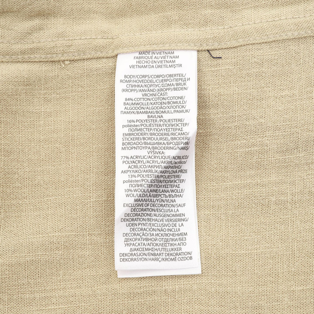 Linen Button-Down Shirt Coastal Khaki