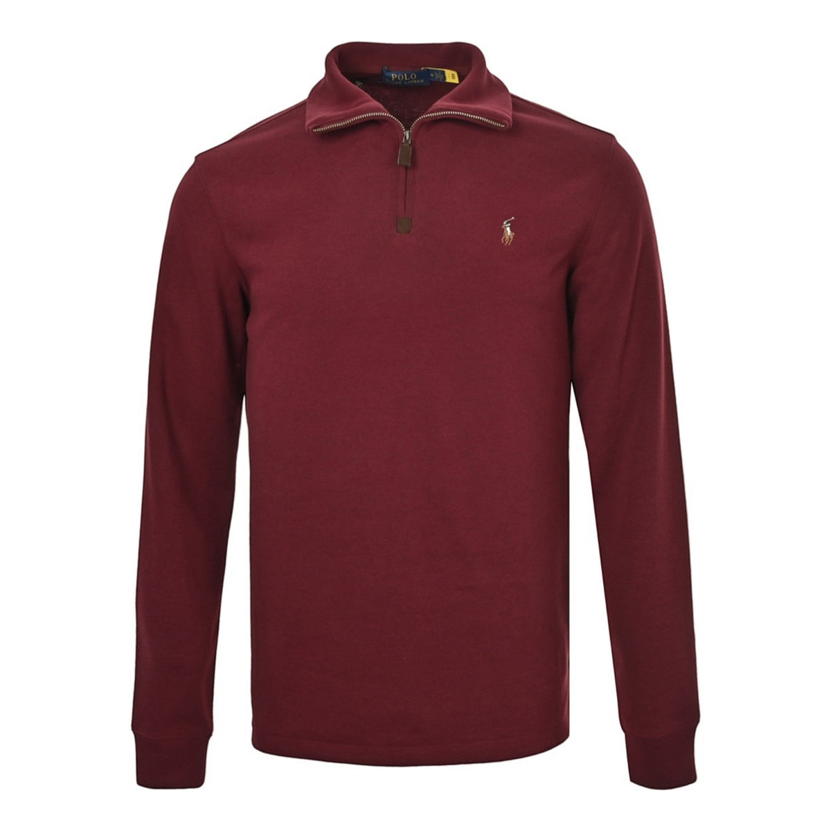 Estate-Rib Quarter-Zip Pullover Burgundy