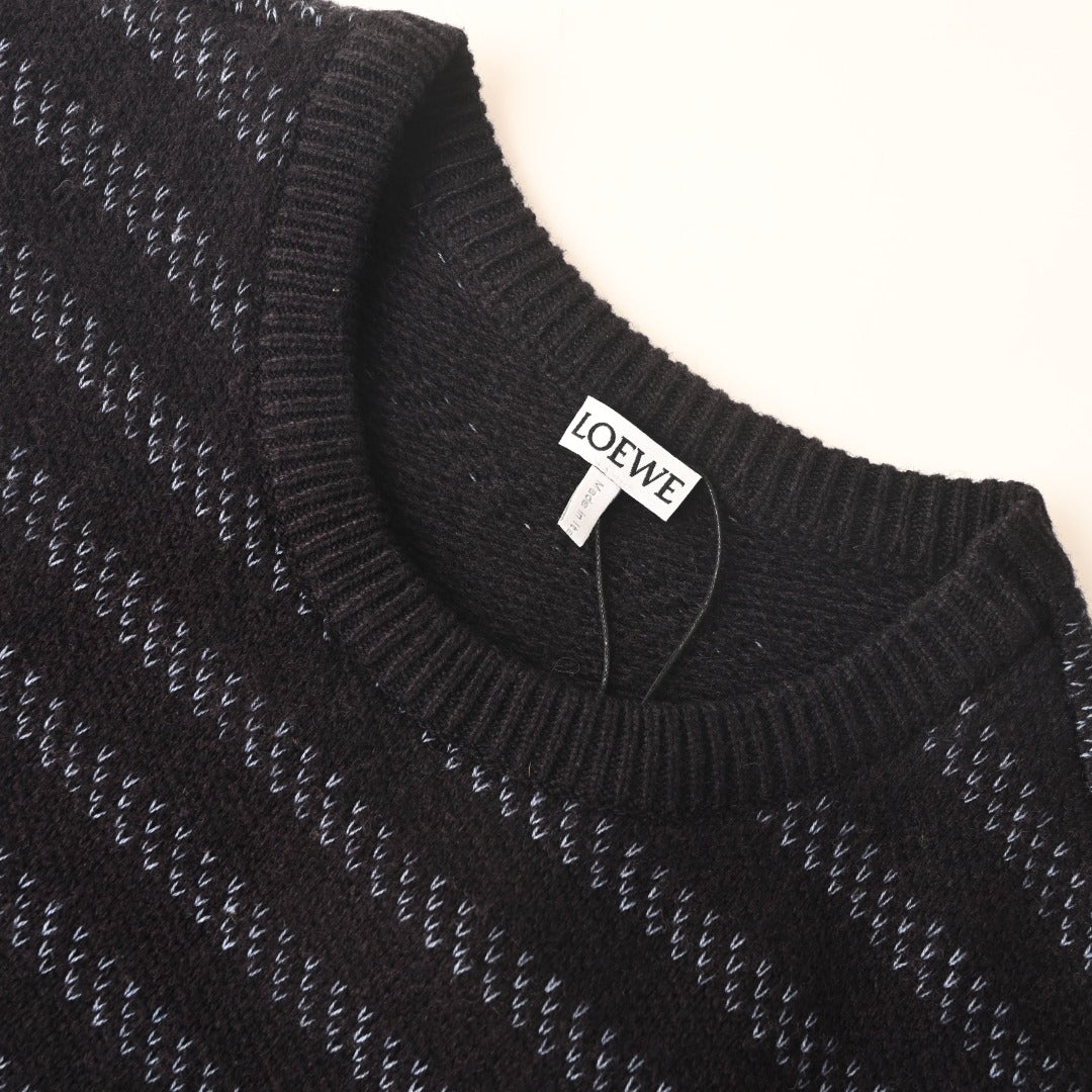 Anagram Striped Dark Navy Blue