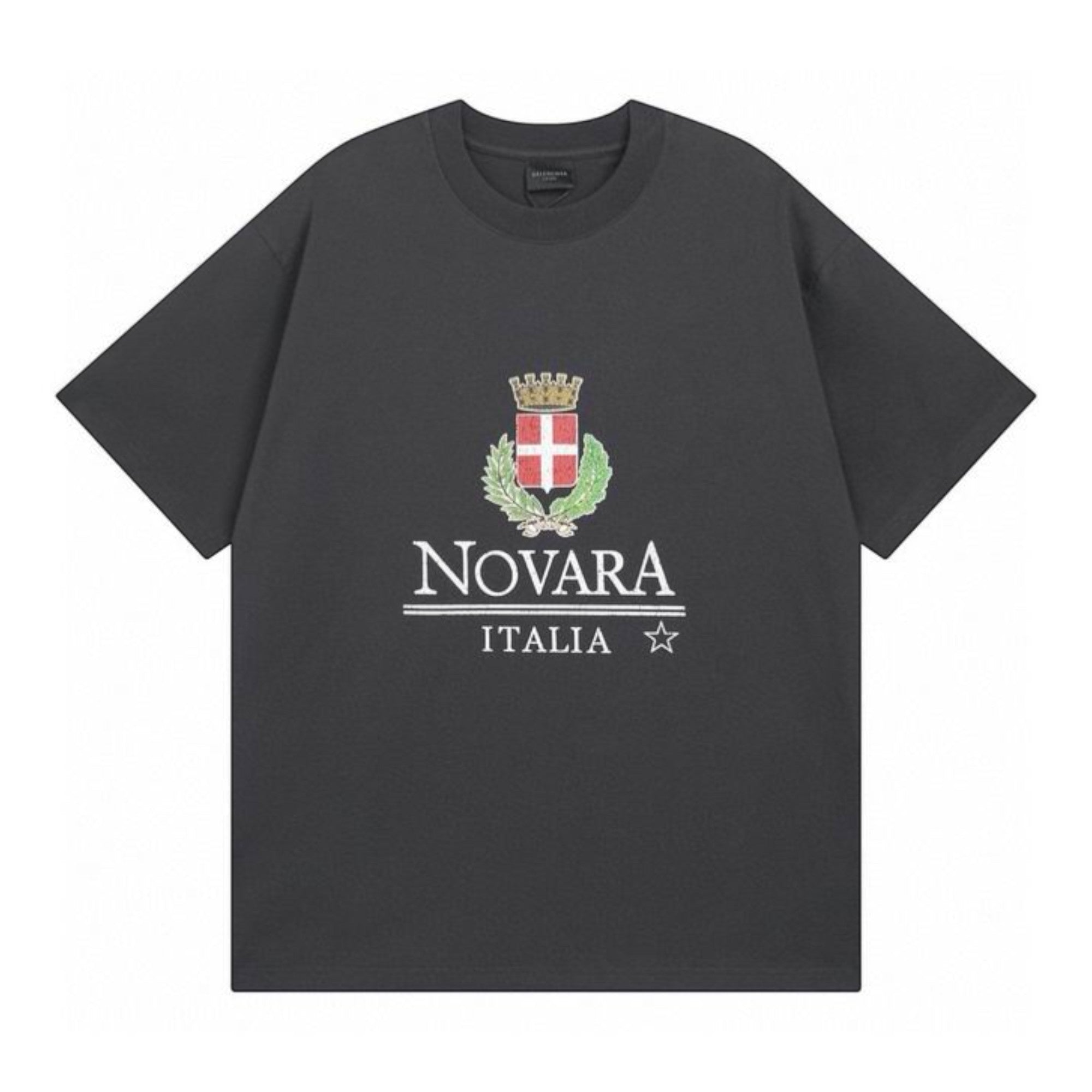 Novara Italia T-Shirt Stained Black