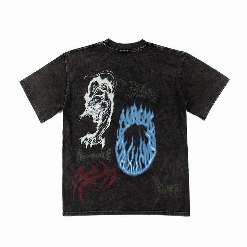 Star Graphic T-Shirt Stained Black