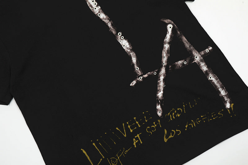 Utopia Is In Los Angeles Graphic T-Shirt Black