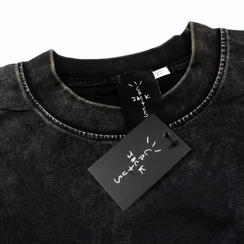 Star Graphic T-Shirt Stained Black