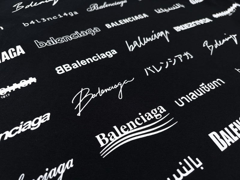 All-Over Logo T-Shirt Black