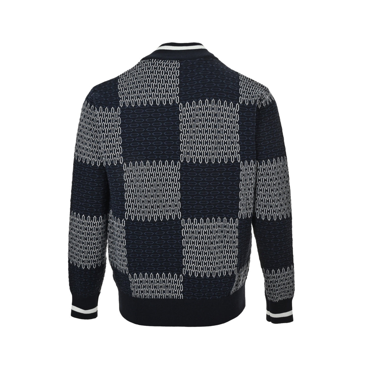 Damier Quilted Cotton Bomber Navy