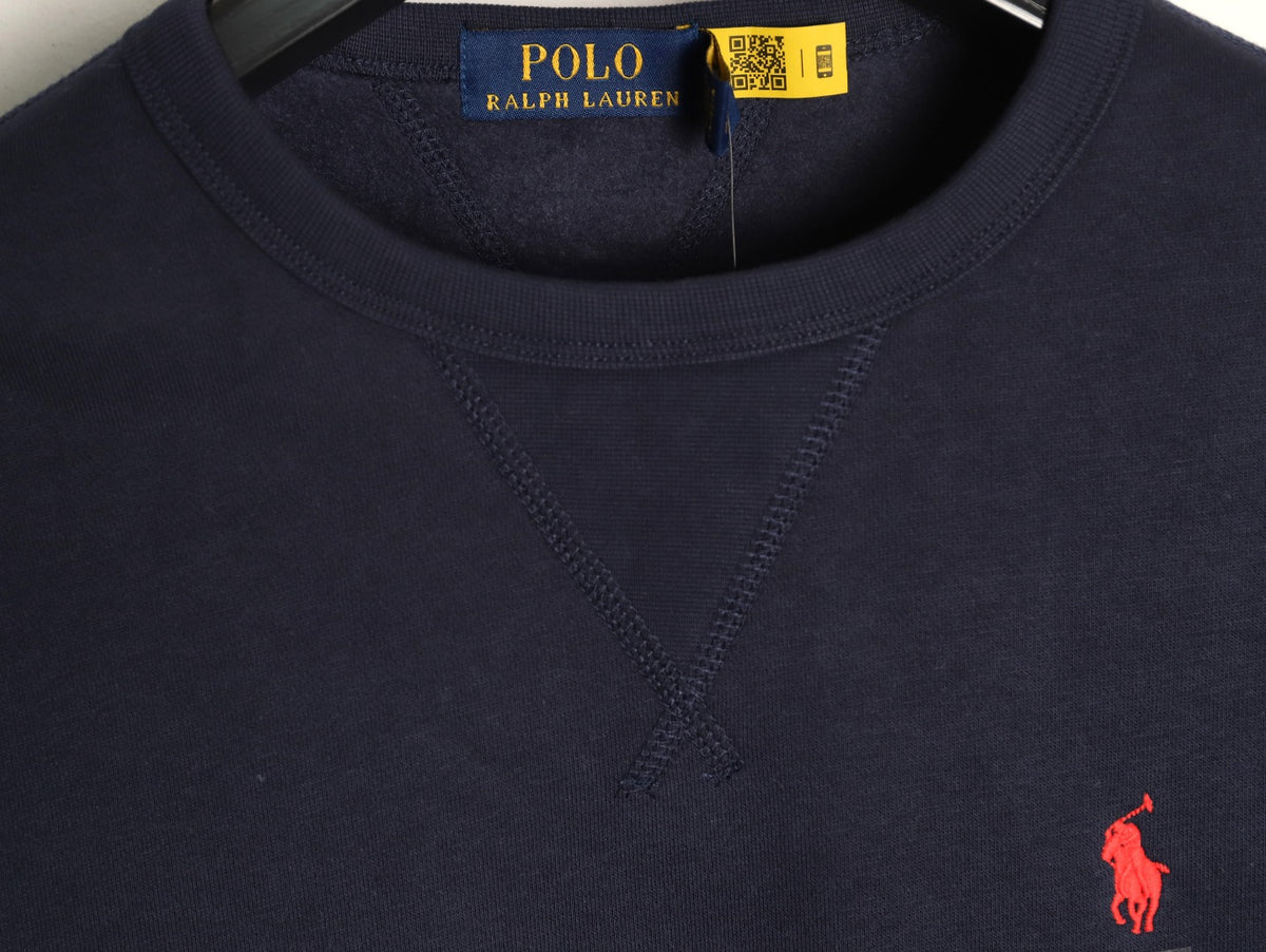 Graphic Crewneck Sweatshirt Navy Blue