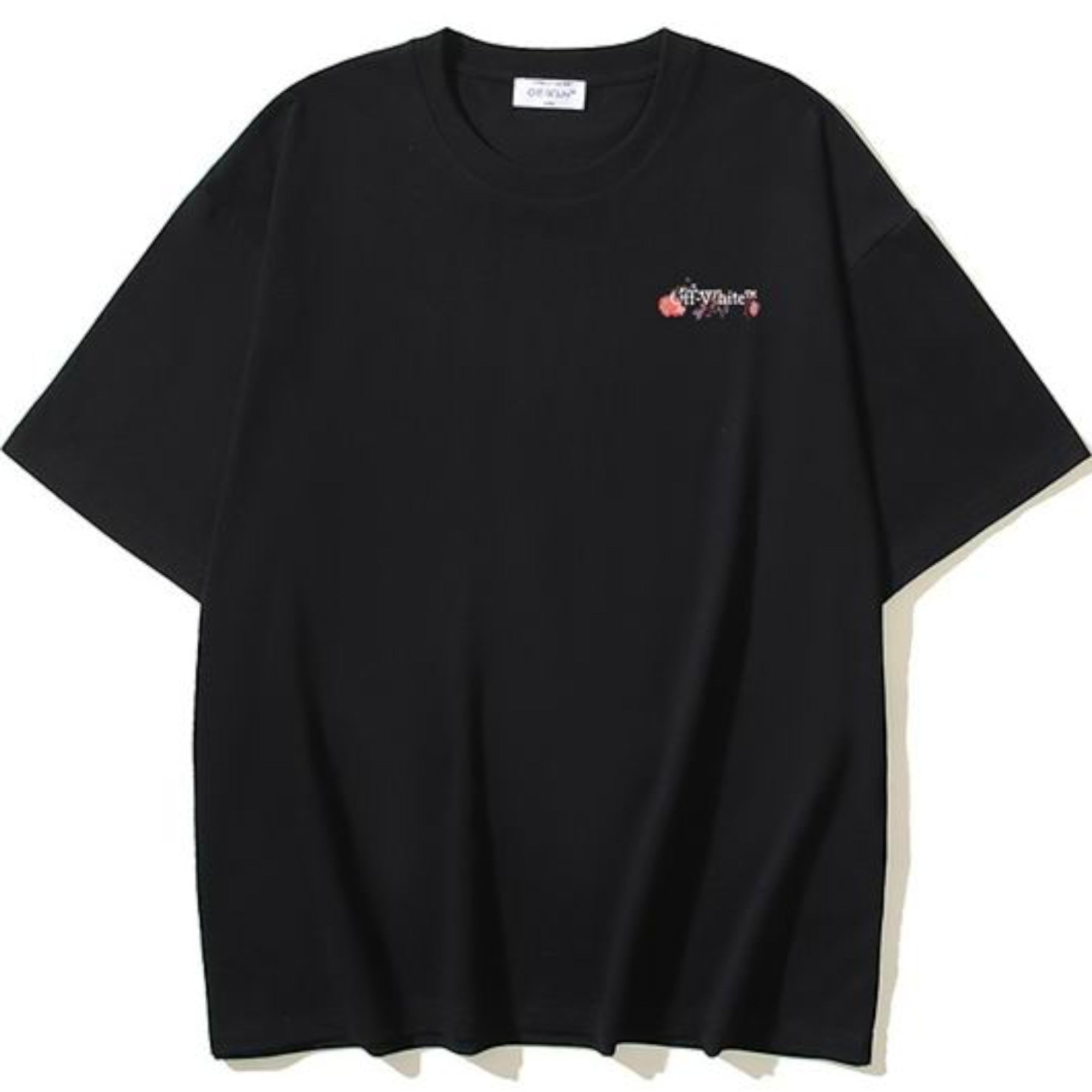 Logo Flower Skate T-Shirt Black