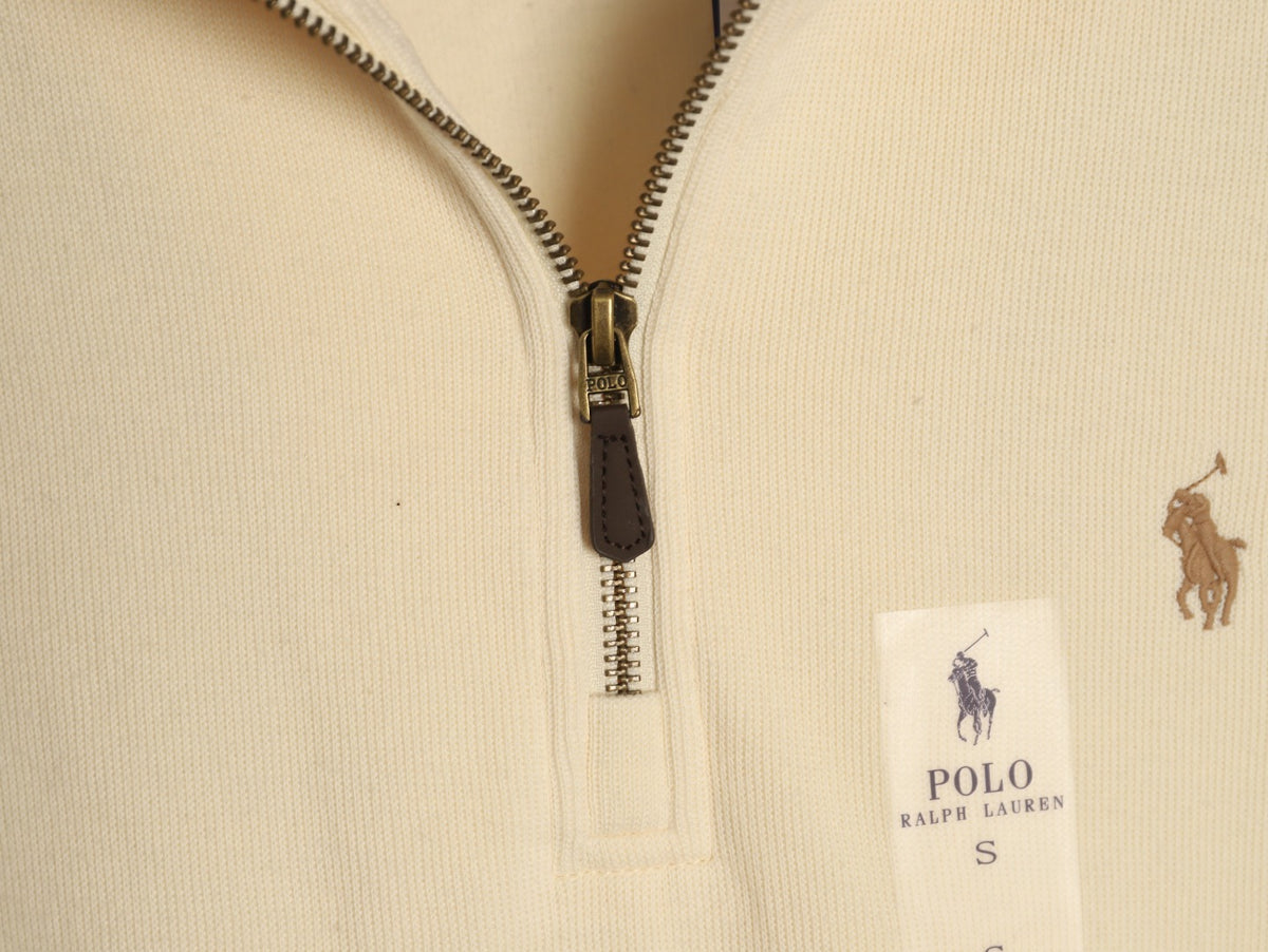 Quarter-Zip Pullover Cream
