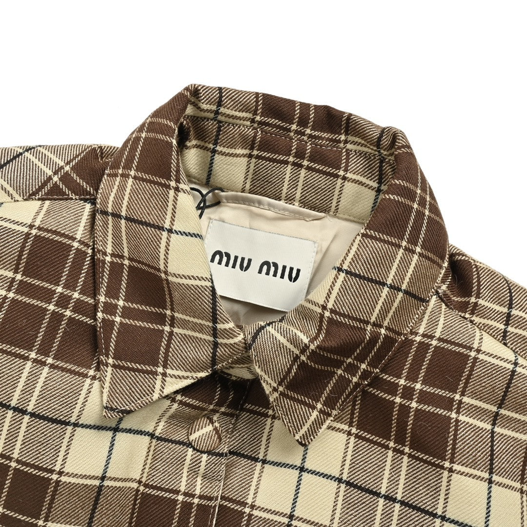 Checked Wool Calce & Cacao