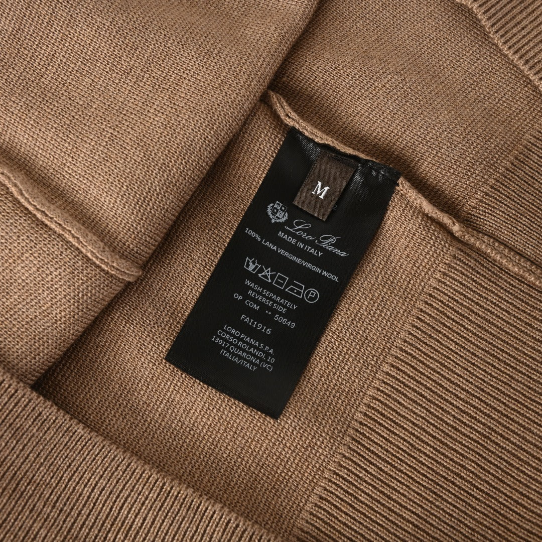 Open Polo Taupe Brown