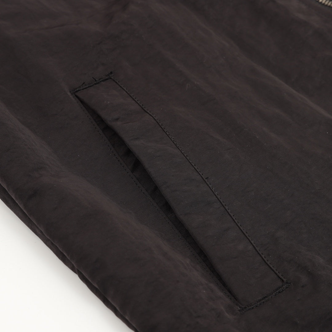 Water-Resistant Hooded Jacket Black