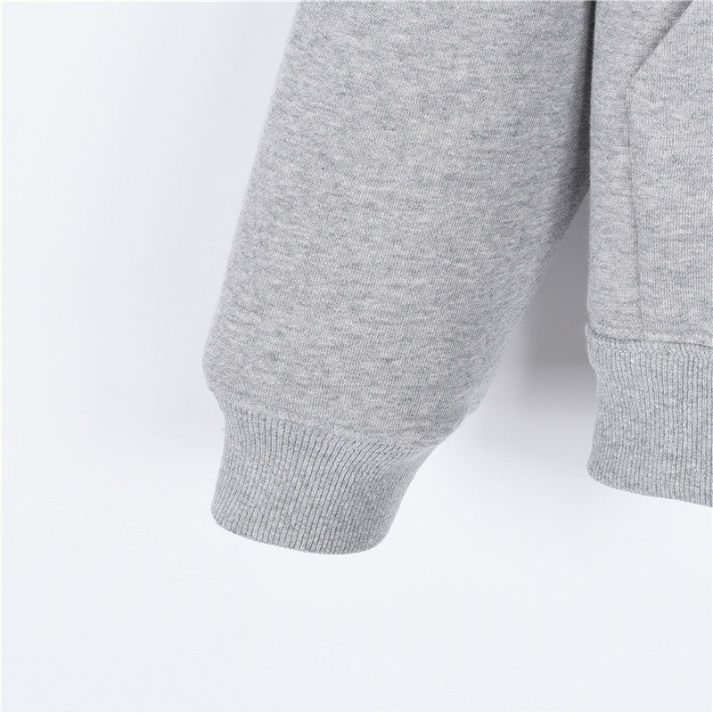 Tonal Logo Zip-Up Grey