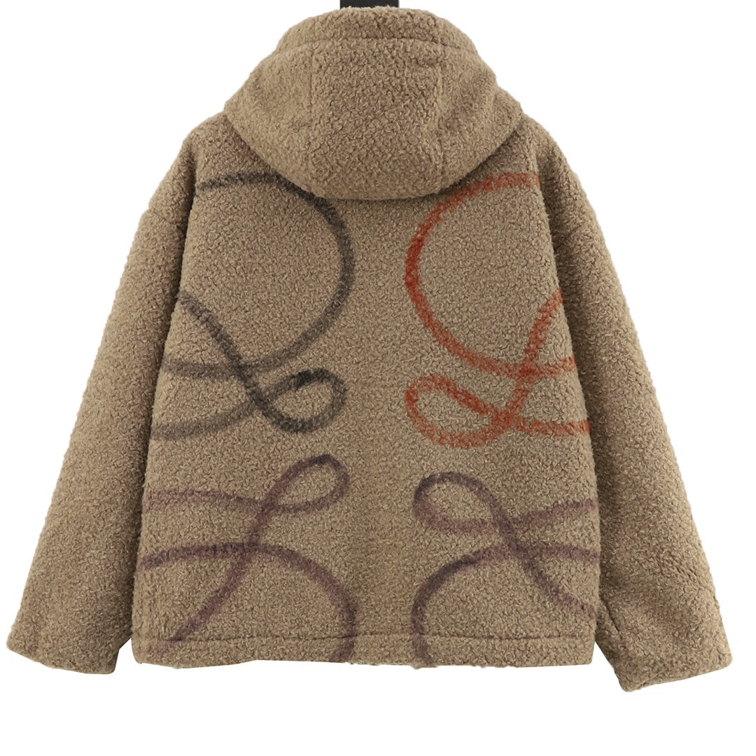 Anagram Teddy Hooded Beige Tan