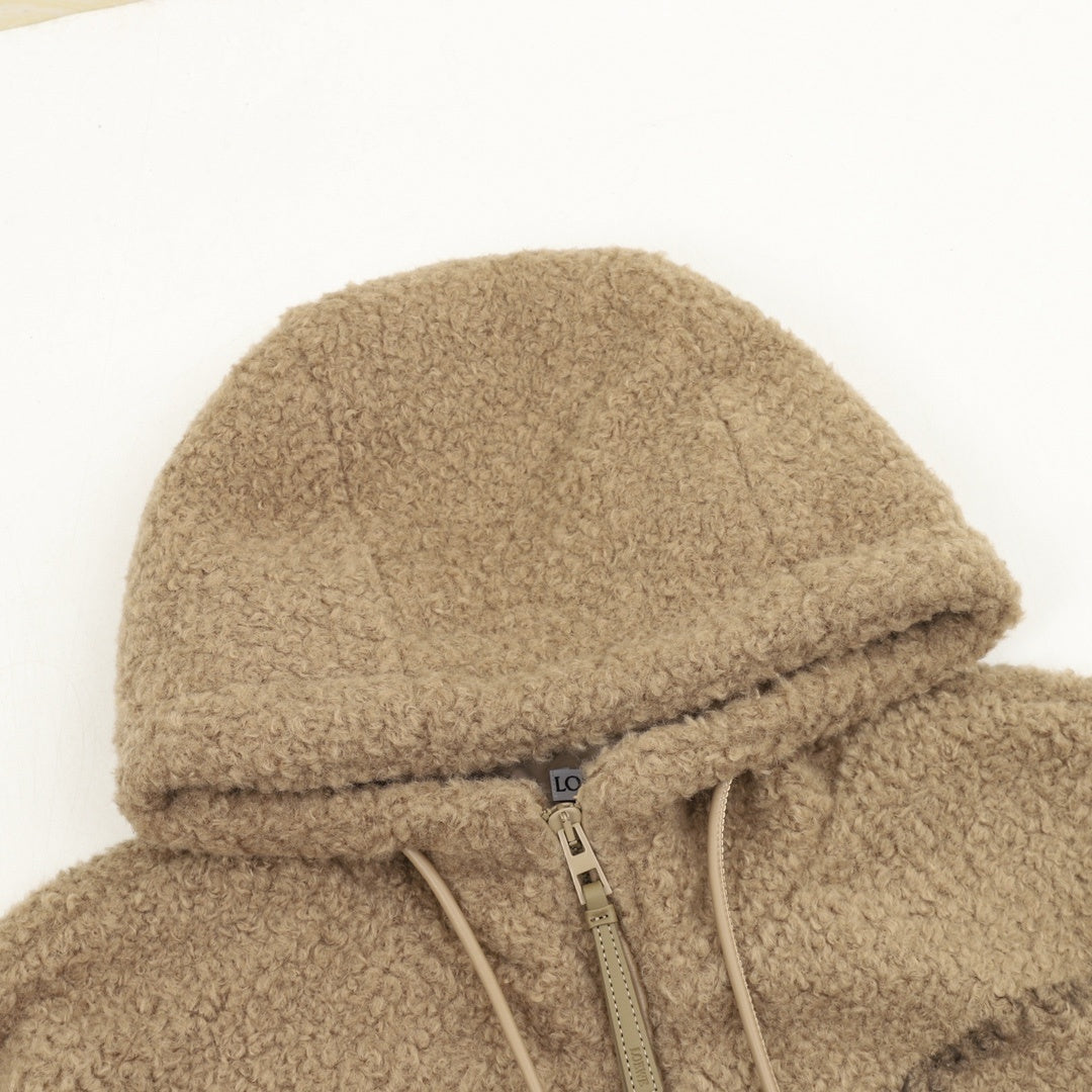 Anagram Teddy Hooded Beige Tan