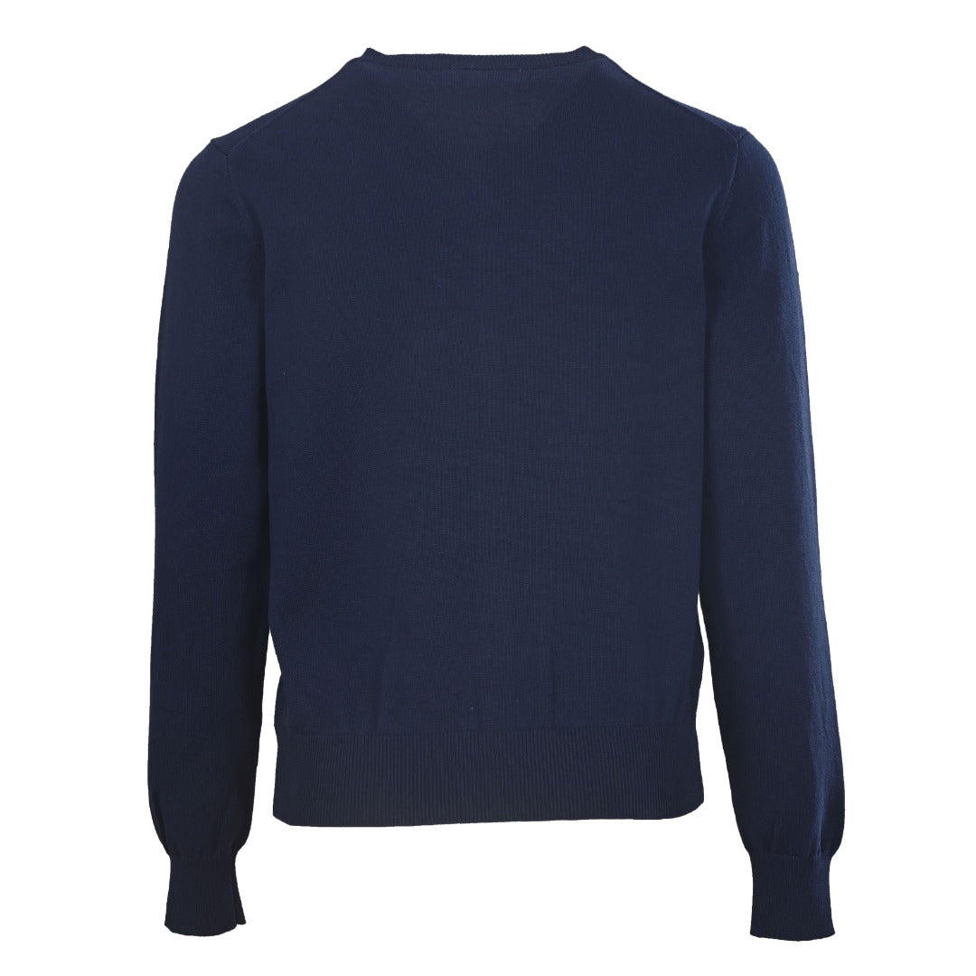 Crewneck Cardigan Navy Blue