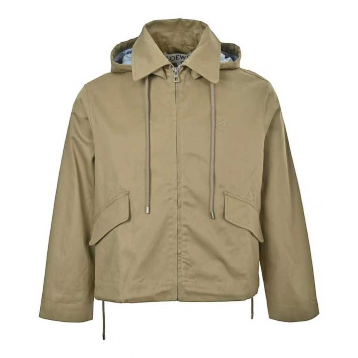 Anagram Gabardine Zip-Up Beige