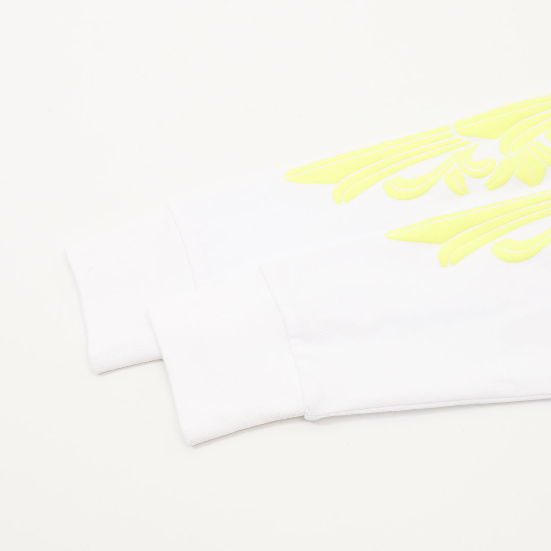 Neon Logo Long Sleeve Pocket T-Shirt White