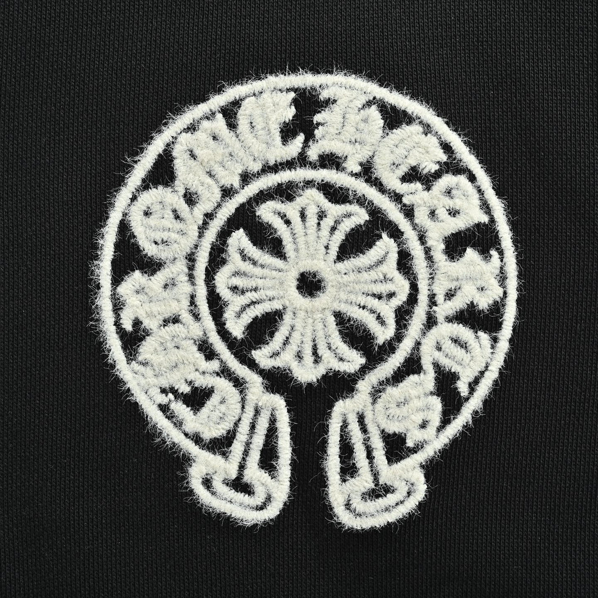 Horseshoe Logo Crewneck Sweatshirt Black