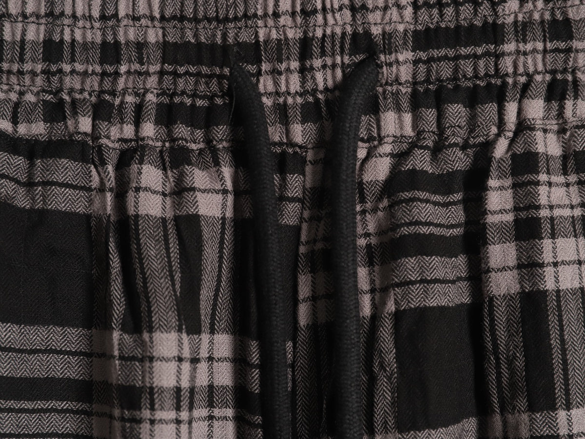 x Sean Wotherspoon Plaid Flannel Beach Pants Black & Grey