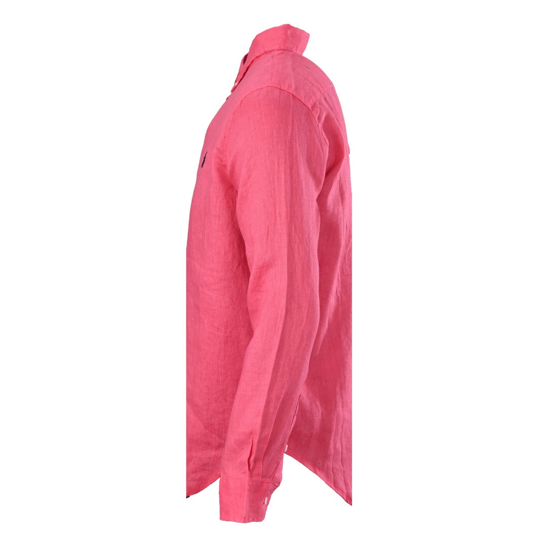 Linen Sport Shirt Vibrant Pink