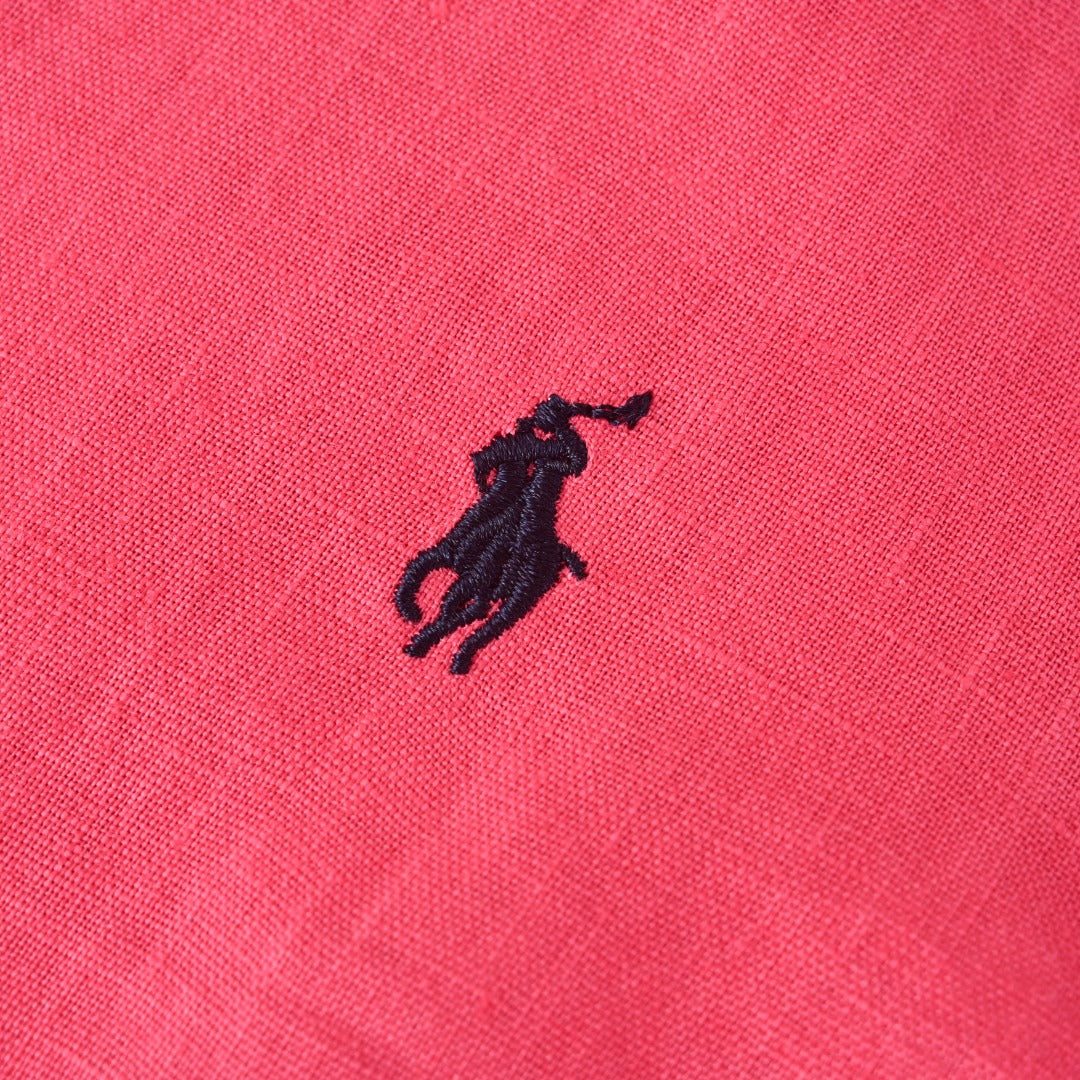 Linen Sport Shirt Vibrant Pink