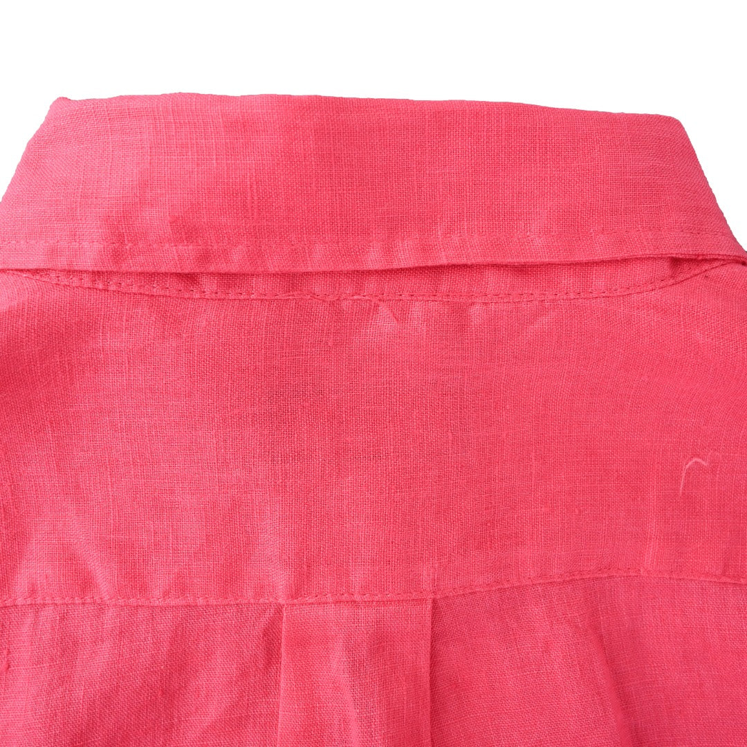 Linen Sport Shirt Vibrant Pink