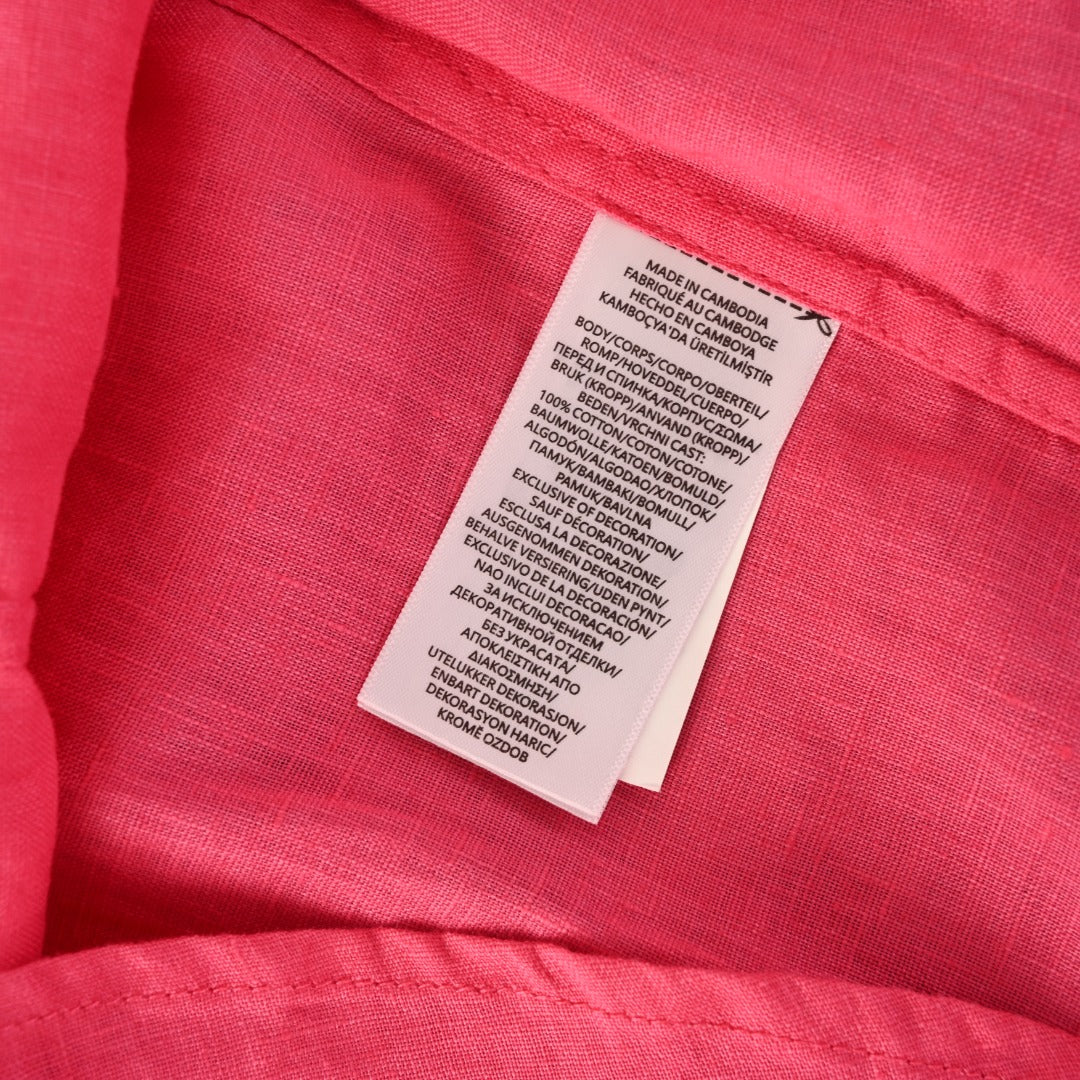 Linen Sport Shirt Vibrant Pink
