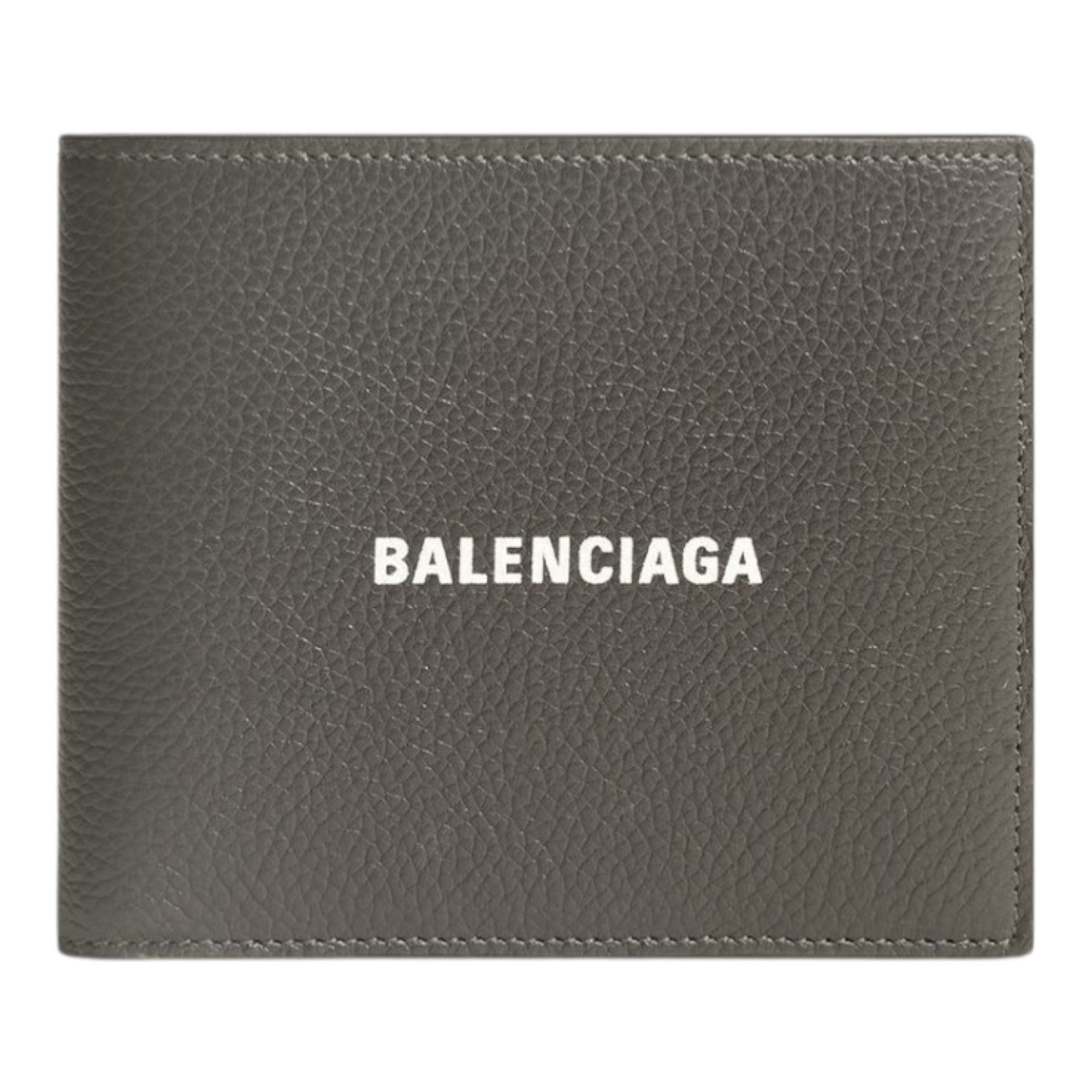 Balenciaga Cash Square Folded Wallet in Grained Calfskin