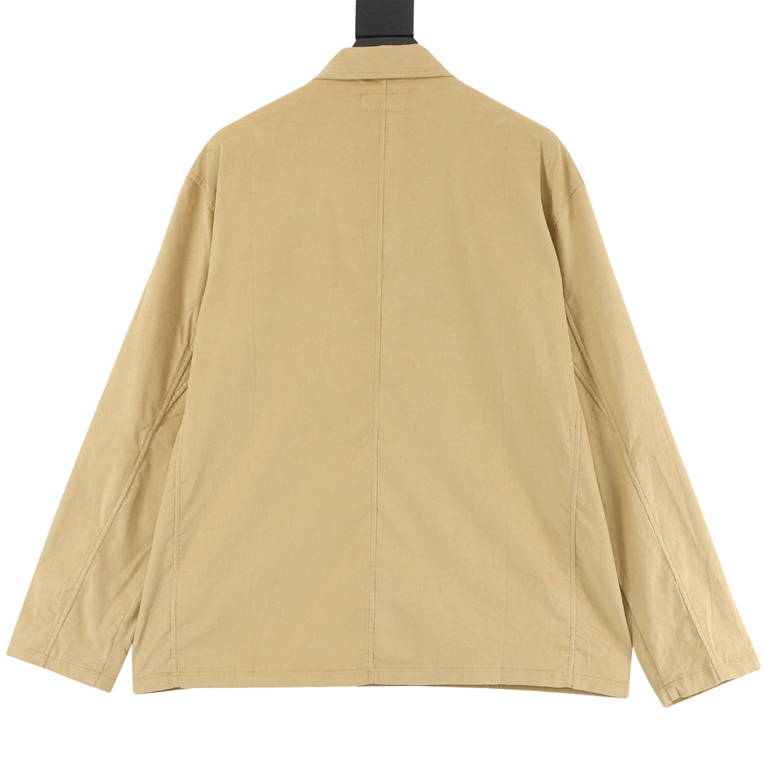 Lunar New Year Corduroy Camp Jacket Vintage Khaki