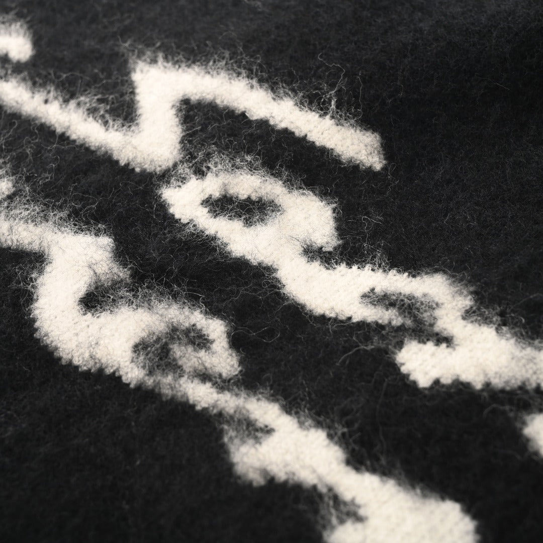 Sweat 90's Jacquard Noir & Natural