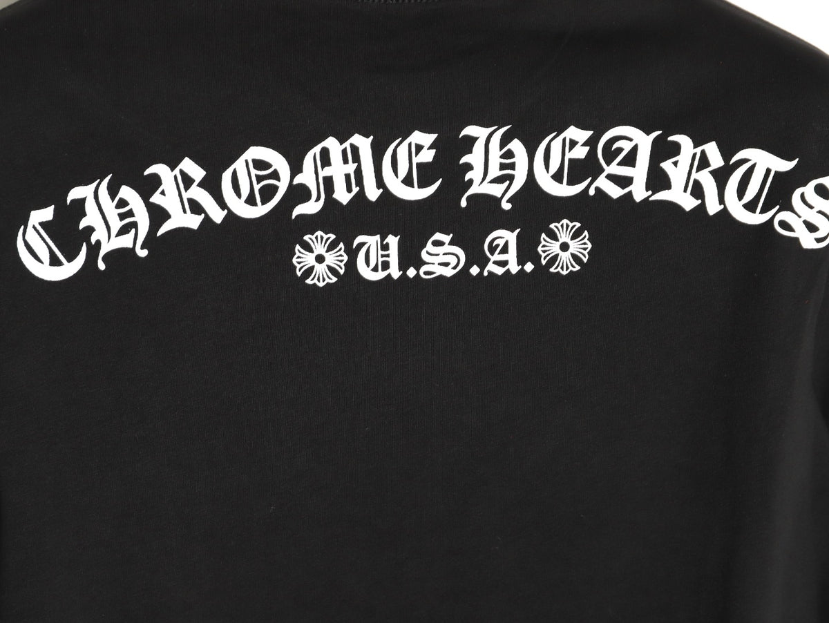 Horseshoe Floral Thermal Long Sleeve T-Shirt Black