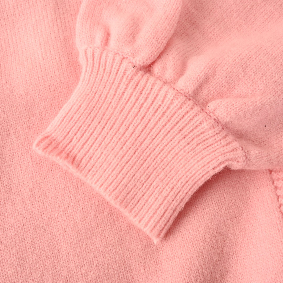 V-Neck Cardigan Pink