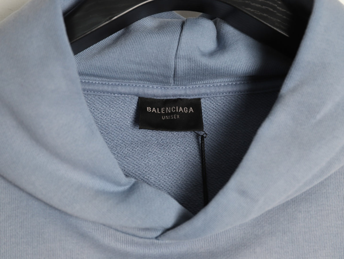 Political Campaign Medium Fit Hoodie Faded Blue