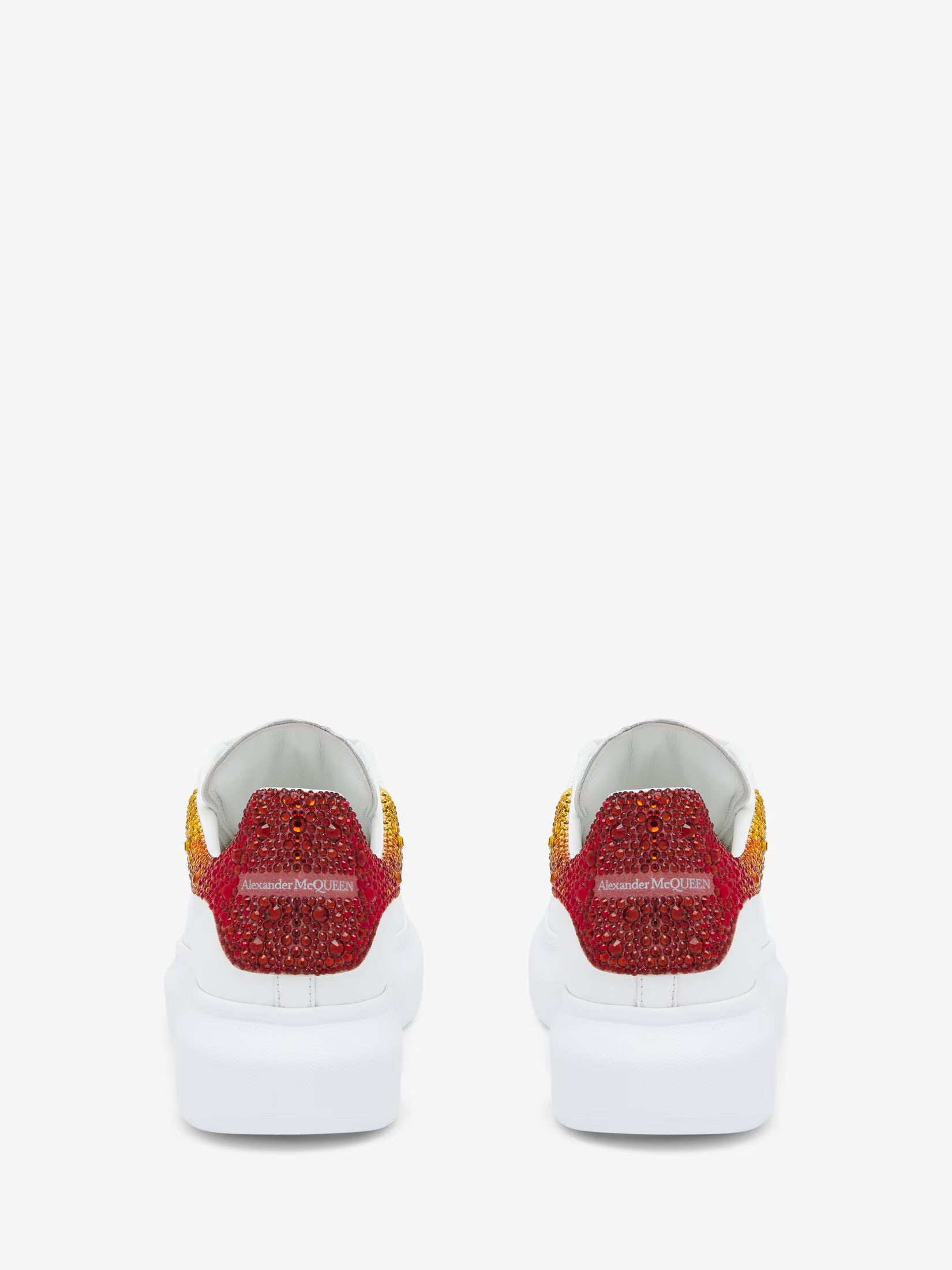 Alexander McQueen Oversized Sneaker in White Orange