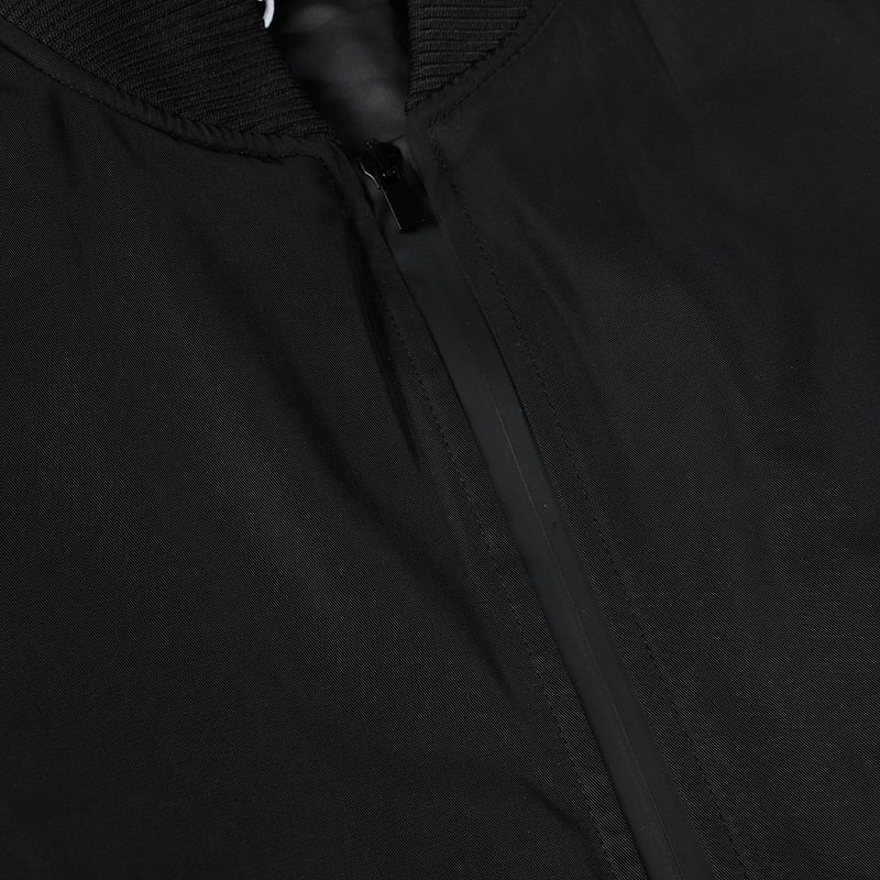 Oversized Padded Bomber Black