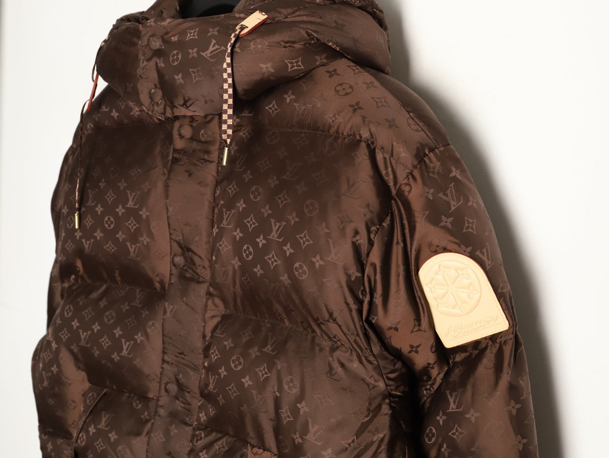 Monogram Down Blouson Dark Brown