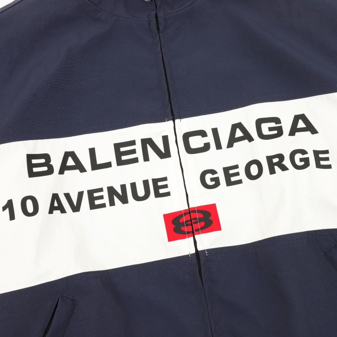 10 Avenue George V Colorblock Track Jacket Navy Blue