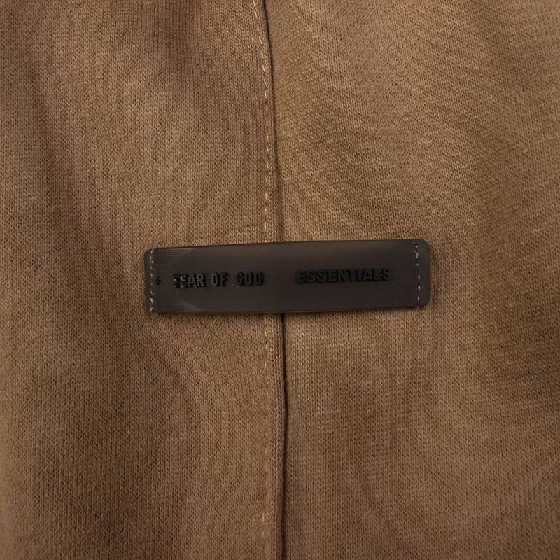 Fleece Drawstring Sweatpants Brown