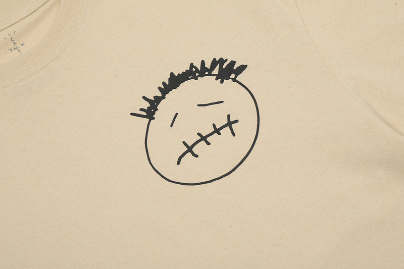 Smiley Face Graphic T-Shirt Black