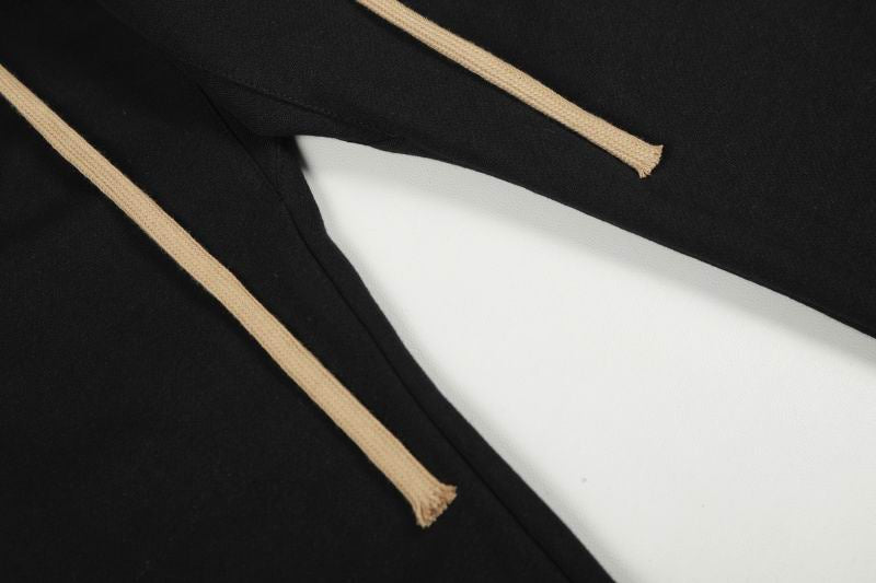 Fleece Logo Drawstring Black