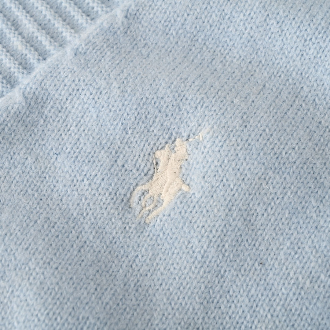 Relaxed V-Neck Cardigan Light Blue