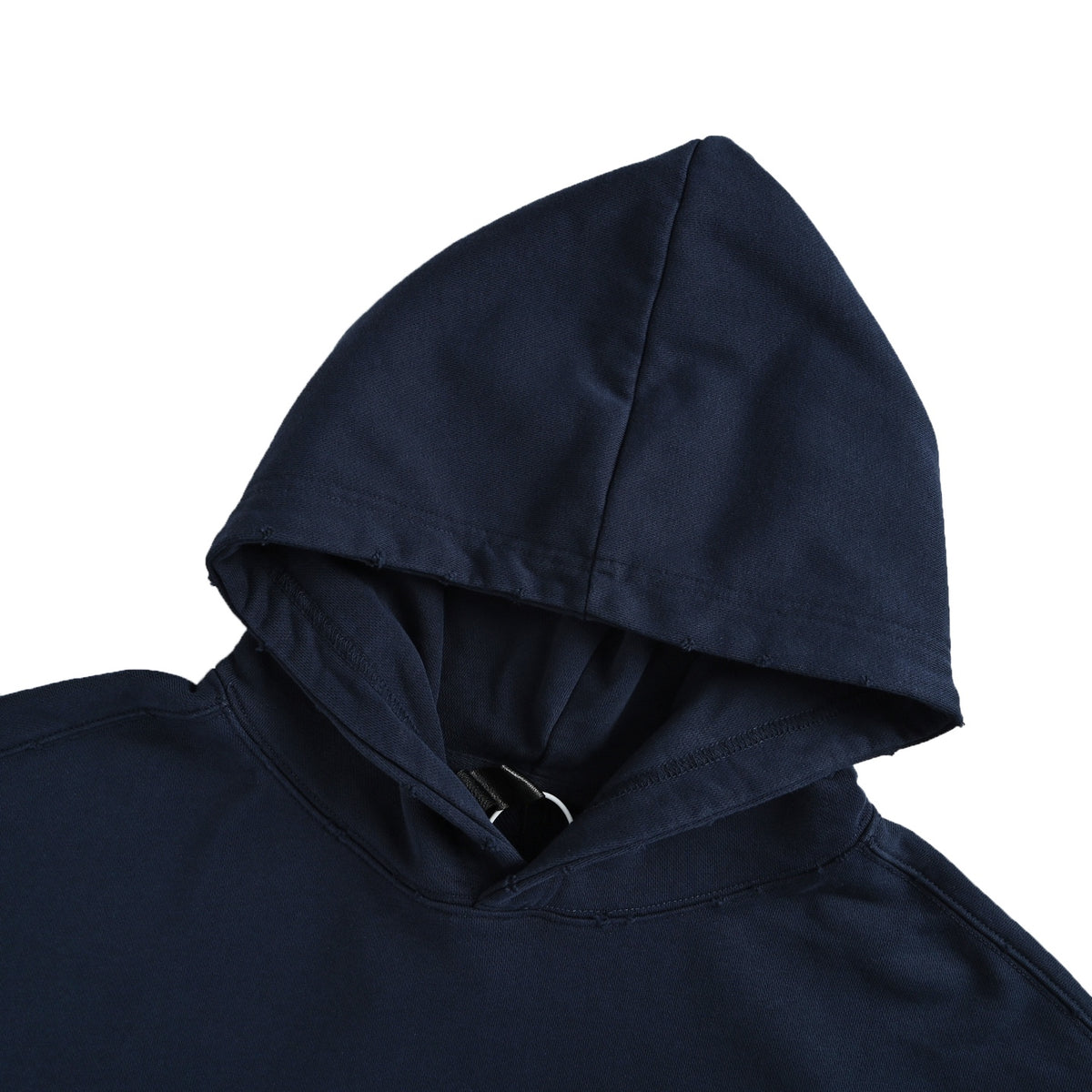 Circular Logo Pullover Hoodie Dark Navy Blue
