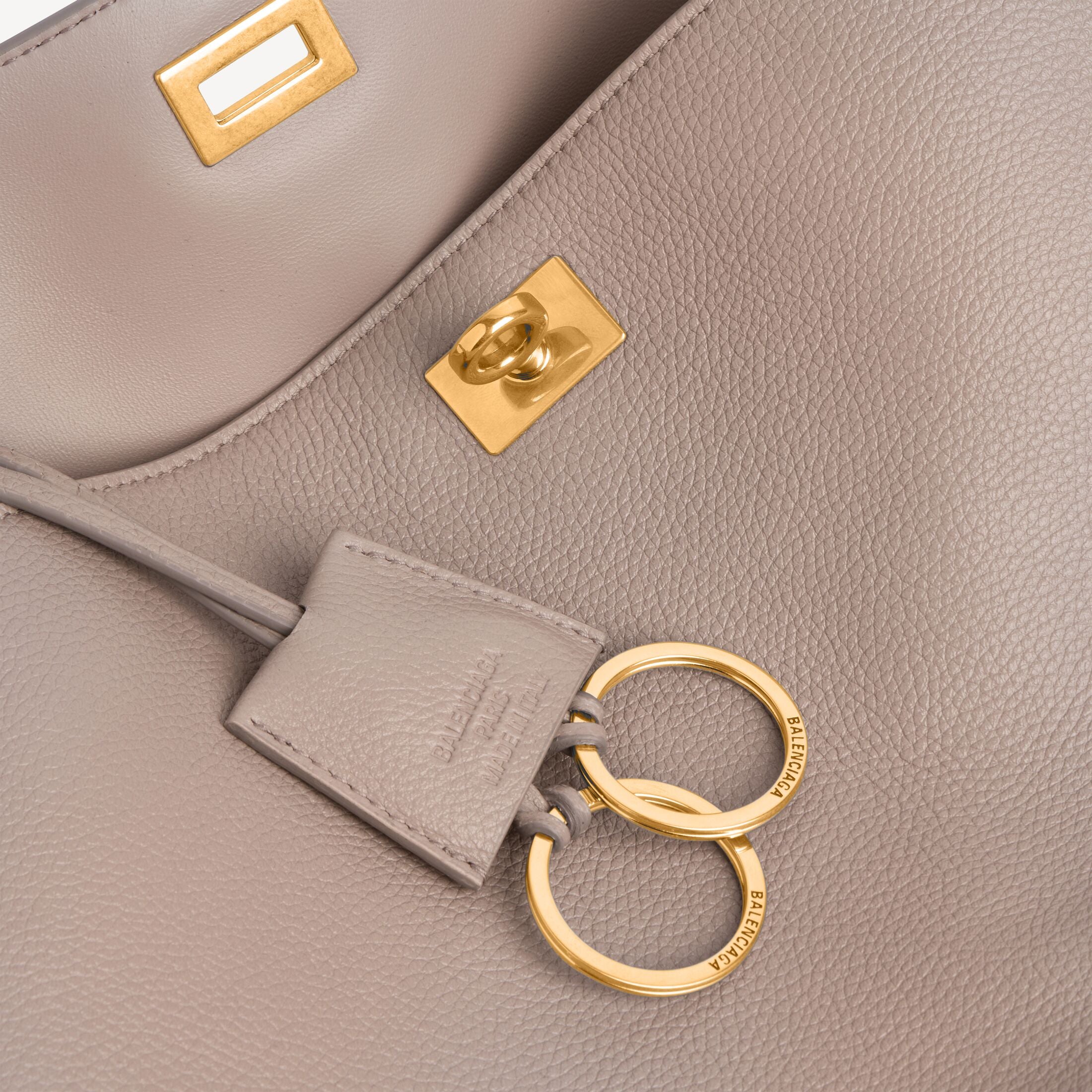 Balenciaga Rodeo Medium Handbag in Sesame Grained Calfskin
