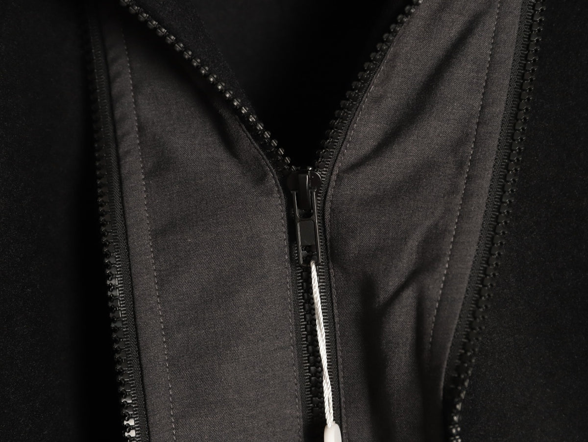 Double Zippers Black