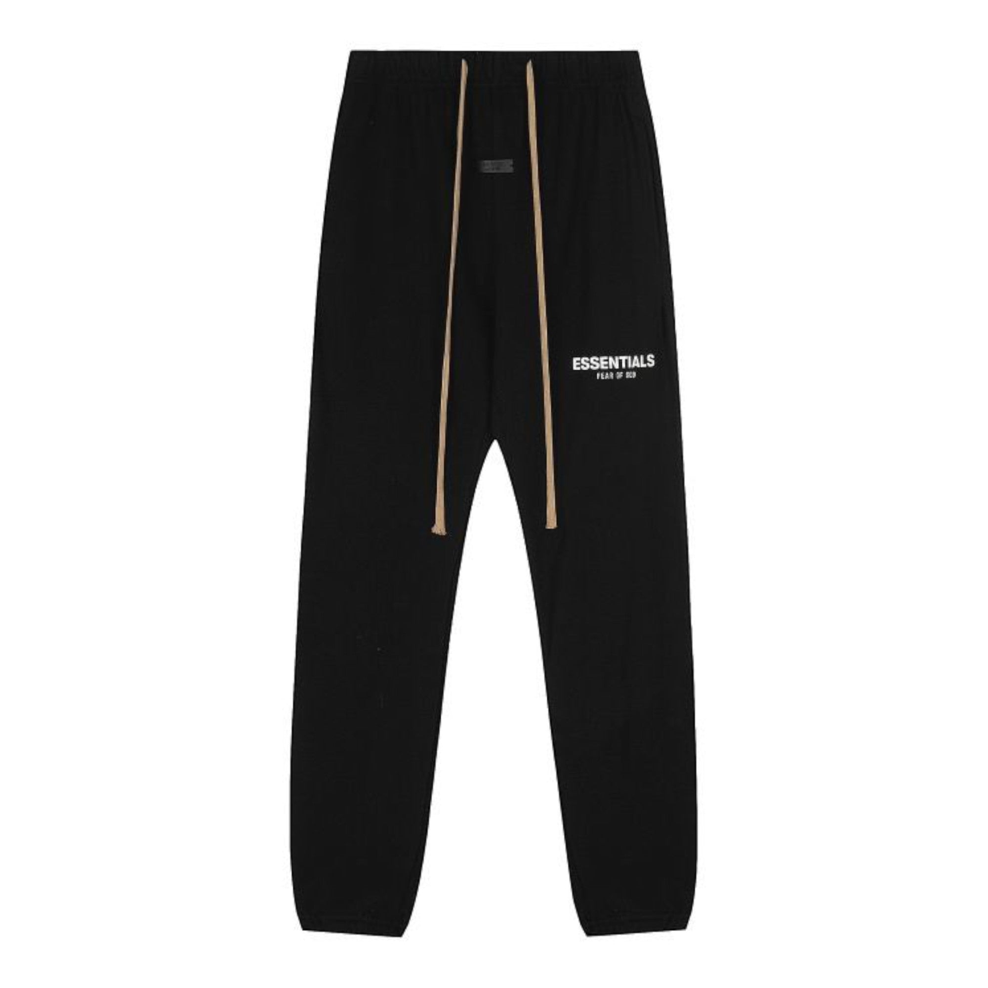Fleece Logo Drawstring Black