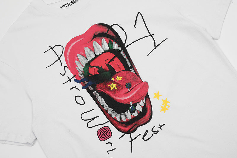 Mouth Graphic T-Shirt White