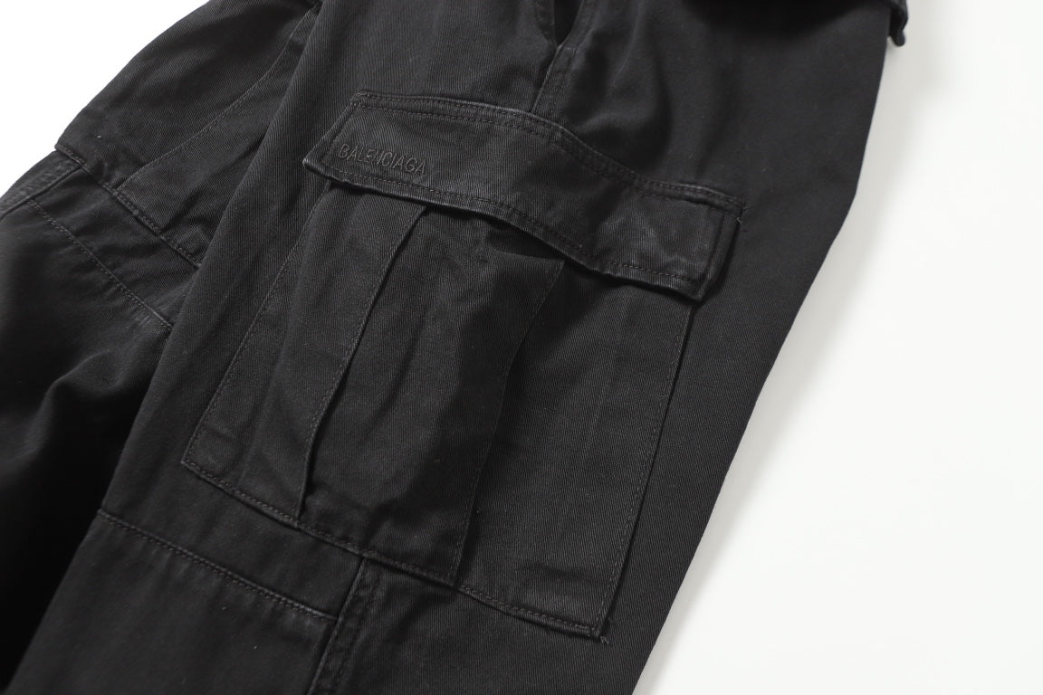 Technical Cargo Pants Black